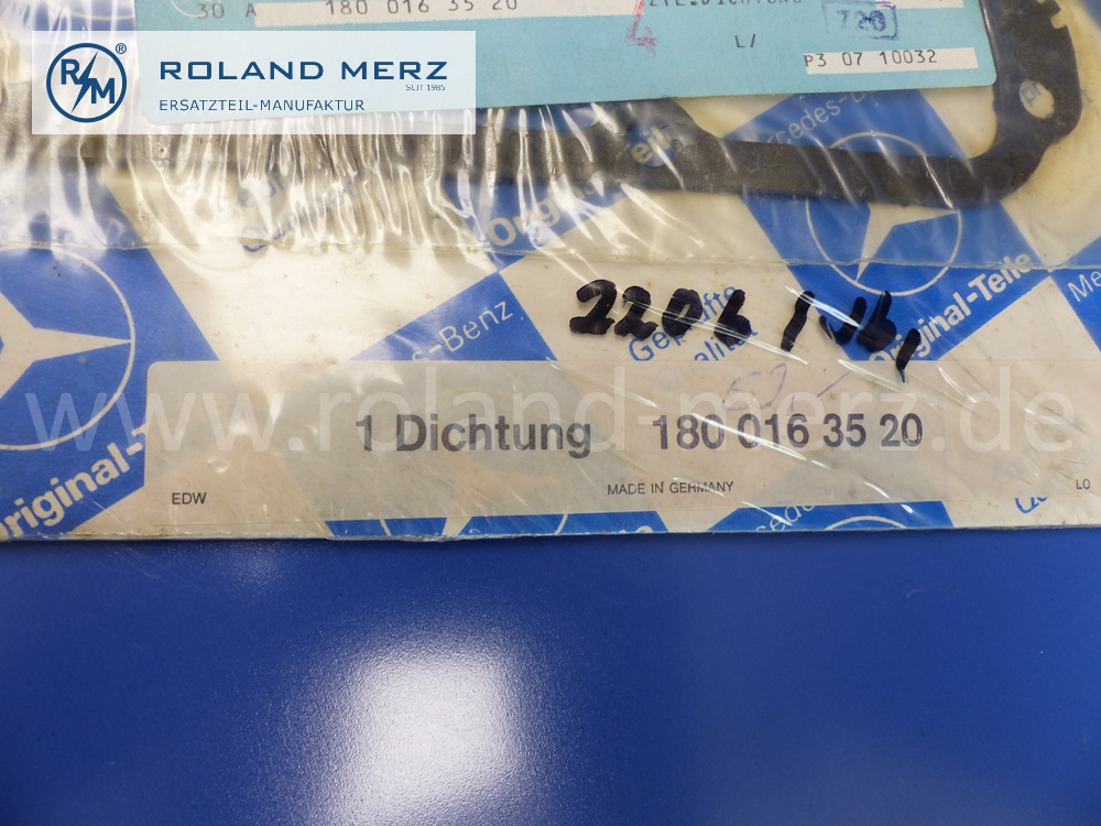 1800163520 Dichtung Zylinderkopf, Zylinderkopfdichtung, Mercedes Motor M180, Original Mercedes Neuteil, NOS 