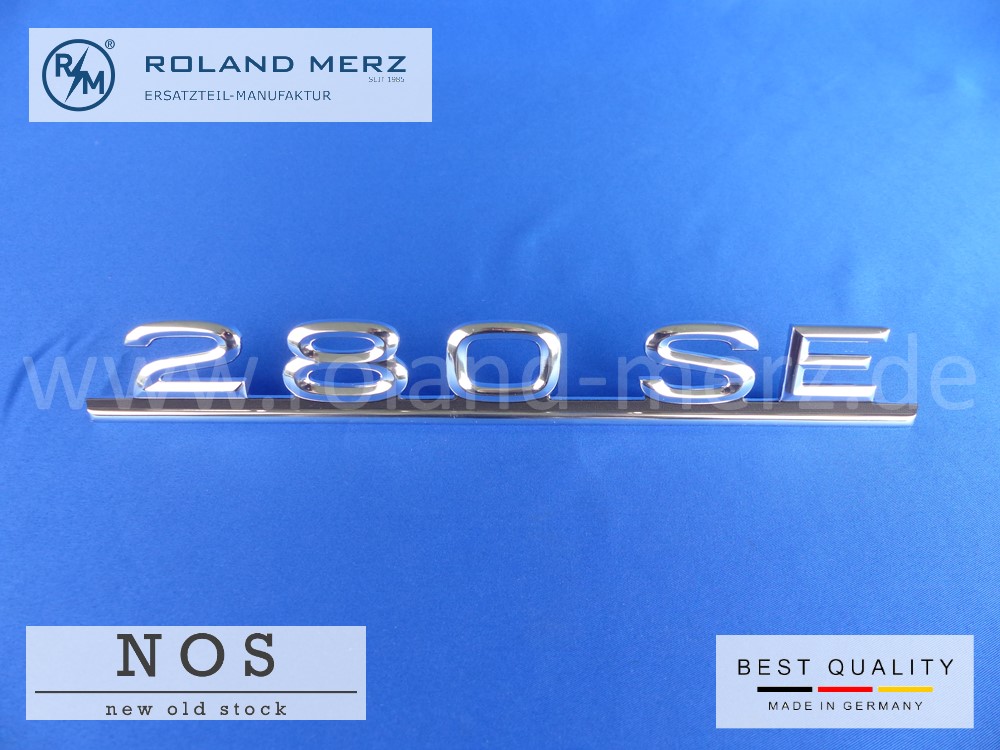 116 817 01 15 Mercedes Typenkennzeichen auf Heckdeckel 280 SE original Neuteil/NOS