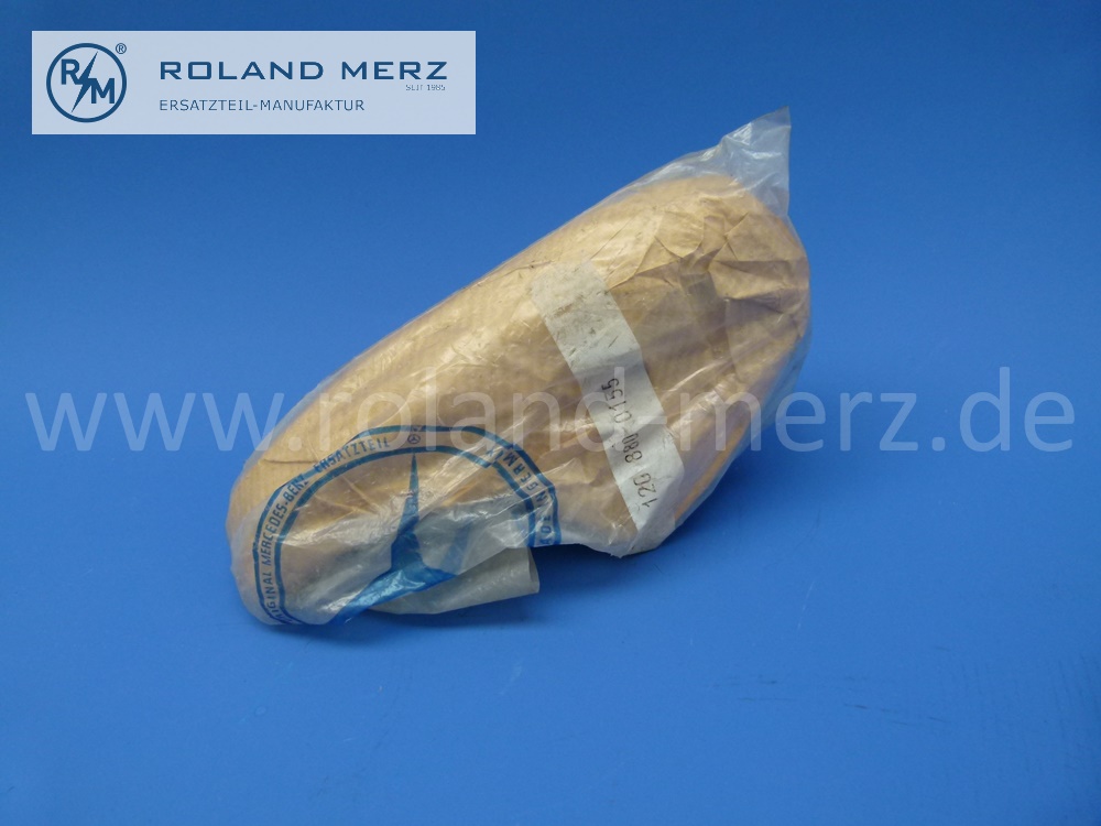 1208800155 Horn Stoßfänger, Stoßfängerhorn hinten links Mercedes W110, W120, W121, Ponton, 180b, 180c, 180Db, 180Dc, 190b, 190Db, Original Mercedes Neuteil, NOS 