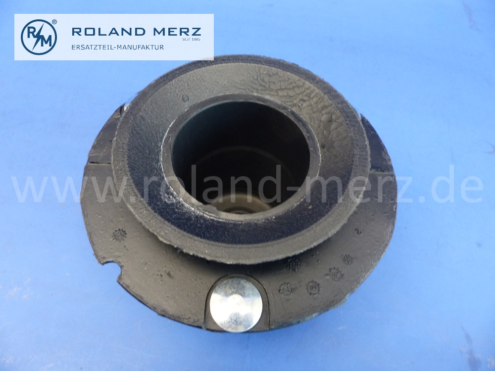 1243200473 Gummilager vorderes Dämpferbein an Rahmen, Mercedes W124, W129, Hersteller Febi, Original Mercedes Neuteil, NOS 