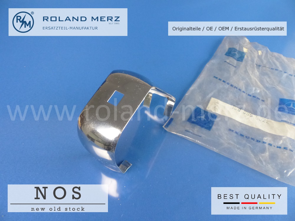 1088850022 Chromabdeckung 108 885 00 22 Mercedes für Stoßfänger hinten 250 S – 300SEL 6.3.