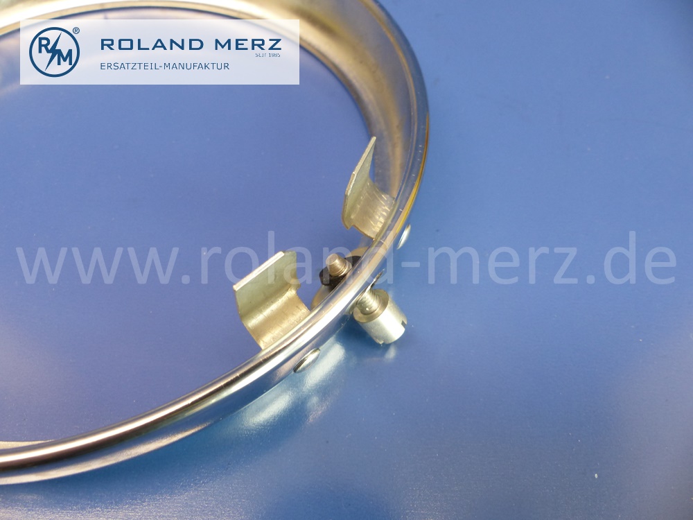 Lampenring verchromt, Bosch 150mm Durchmesser, Original Bosch Neuteil, NOS 