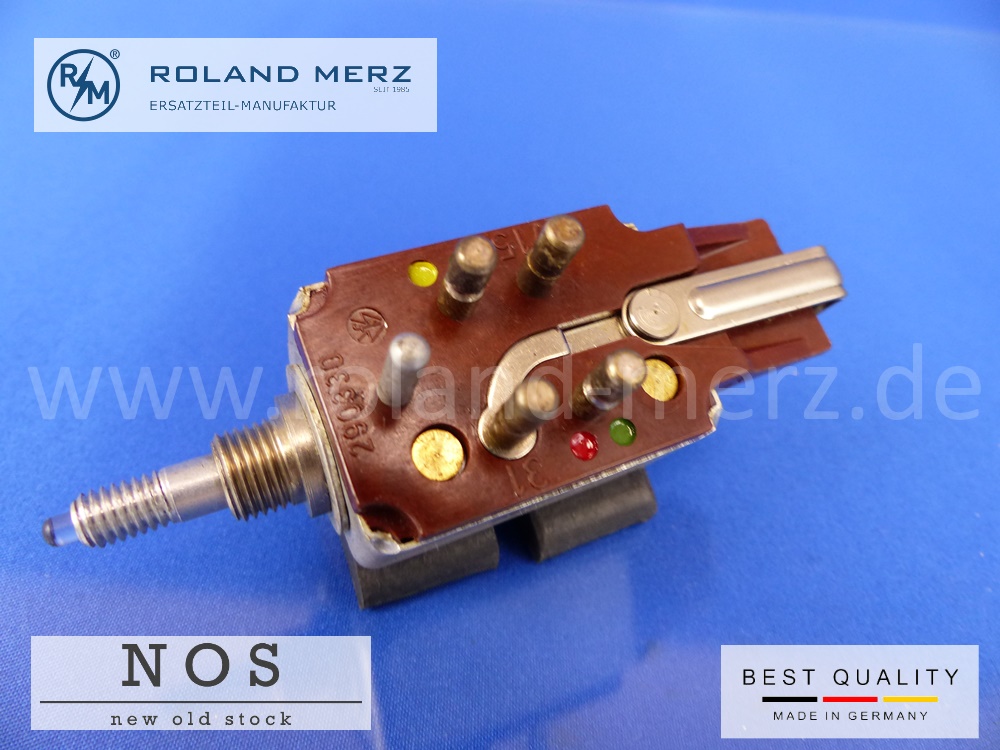 1008210051 Schalter an Instrumententafel Mercedes 600 Bm 100, 250S - 300SEL 6,9, 220SEb Coupe Original MB-Neuteil NOS 