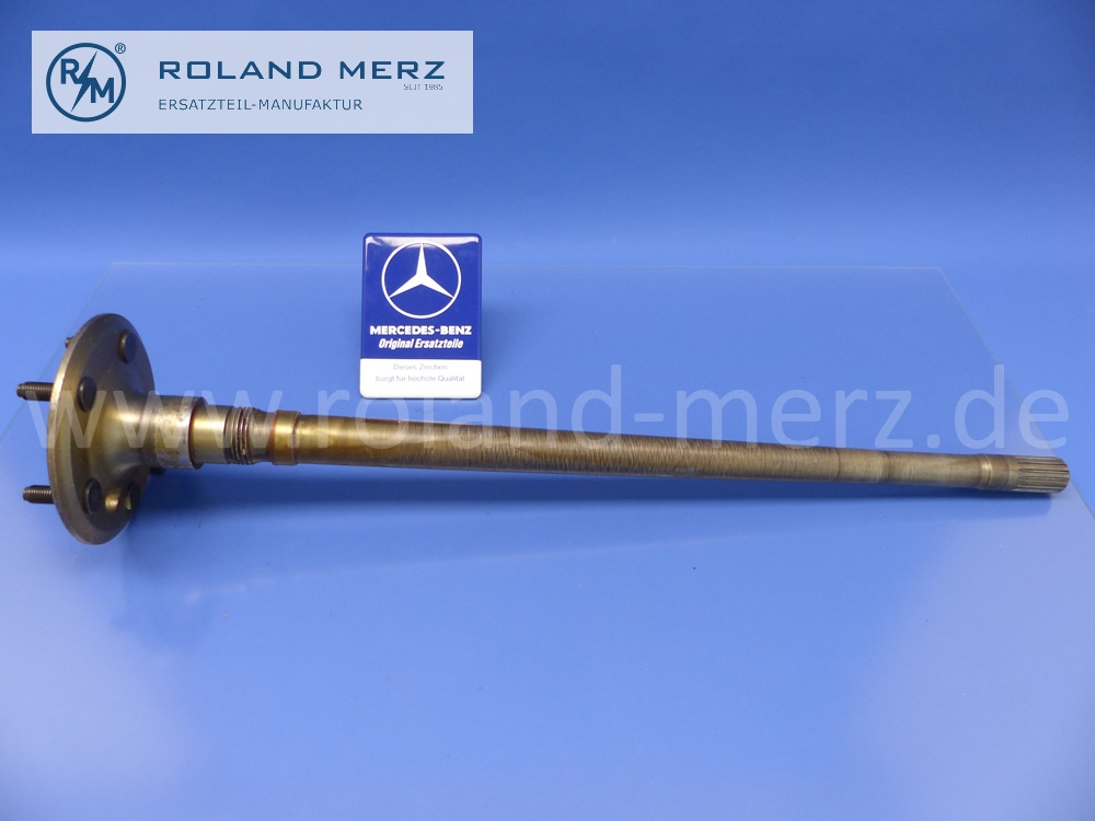 1803502610 Achswelle, Hinterachswelle, links, mit Radbolzen, Mercedes W120, W121, W180, Ponton, 190SL, Original Mercedes Neuteil, NOS 