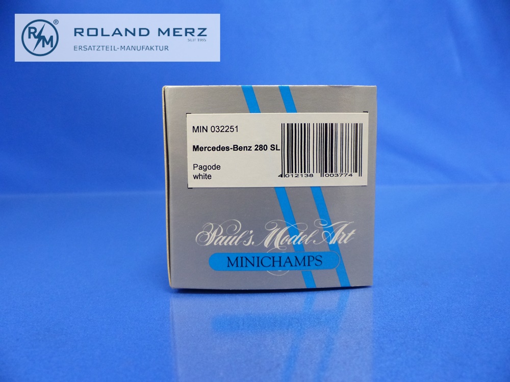 032251-12 Mercedes-Benz 280 SL Pagode weiss/schwarz - Minichamps PMA 1:43