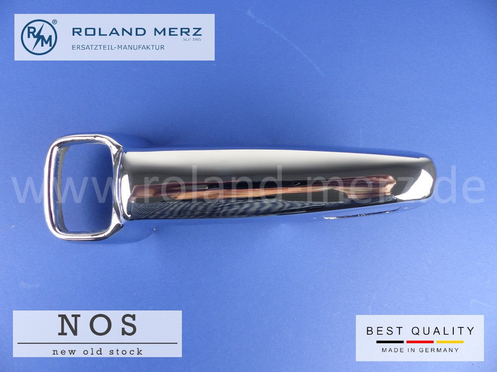 101808801555 1808801555 Horn Stossfänger hinten links für Mercedes W105, W128, W180, 220S, 220SE, mit Ausschnitt für Kennzeichenleuchte