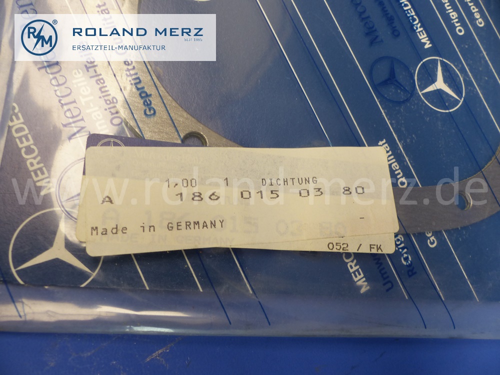 1860150380 seal cylinder cover on the spark plug side, Mercedes M189, W186, W188, E: 1860150321, original Mercedes spare-part, NOS