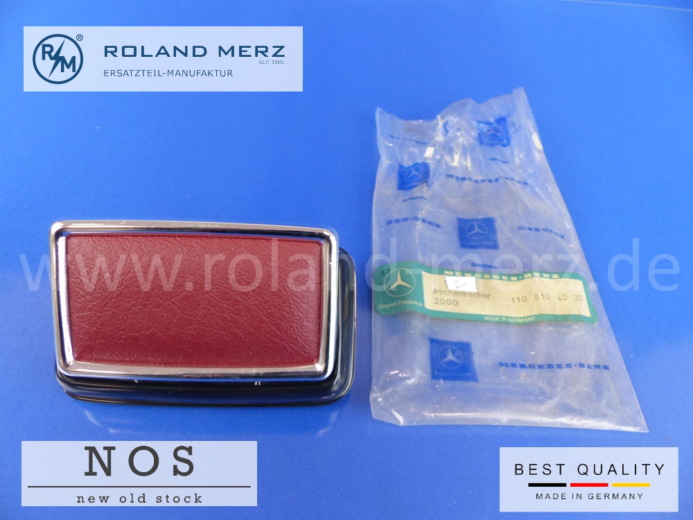 1108104030 Aschbecher an Fondtüren Mercedes 190c-220b, 230S, 200/8, 220/8, 230/8, SA 54112, SA 55569, MB-Originalteil NOS 
