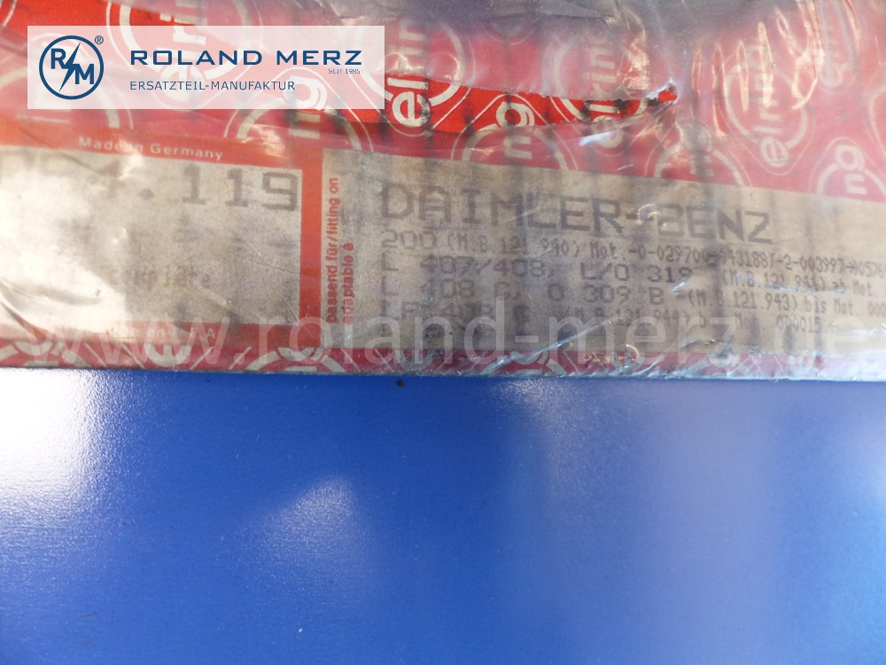 054.119 Dichtungssatz Motor, Vollsatz, Mercedes Motor M121.940. beinhaltet 1210164020, original Elring Neuteil, NOS 