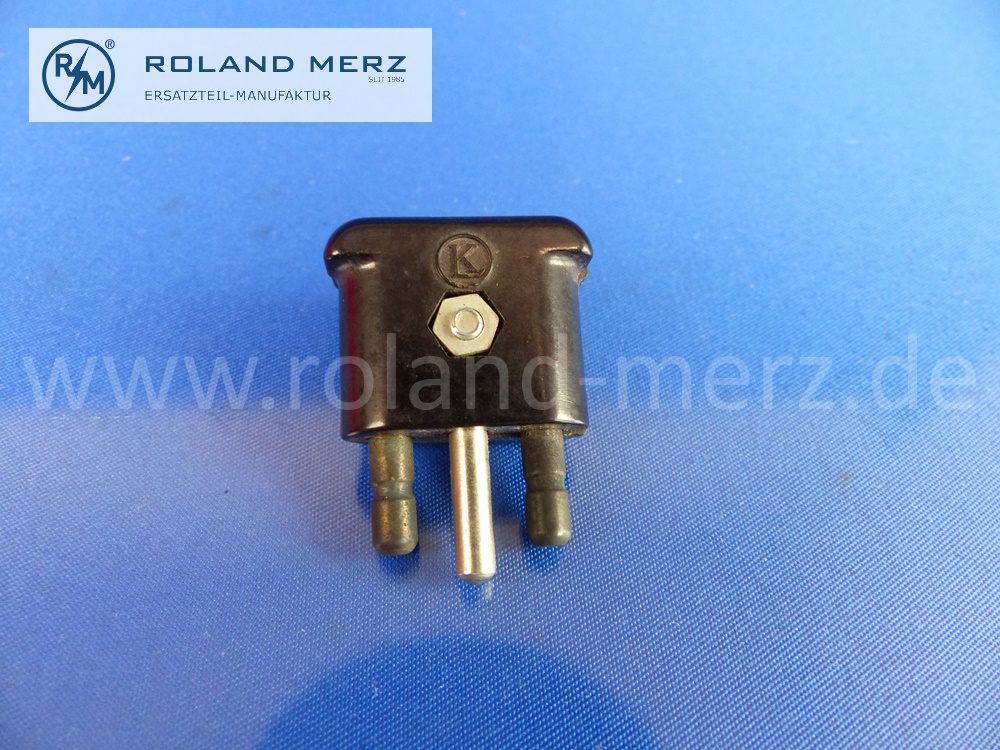 0025458628 Kupplung, Stecker 2 polig, Kennzeichenleuchte Mercedes, W108, W109, W110, W111, W112, W114, Original MB-Neuteil, NOS