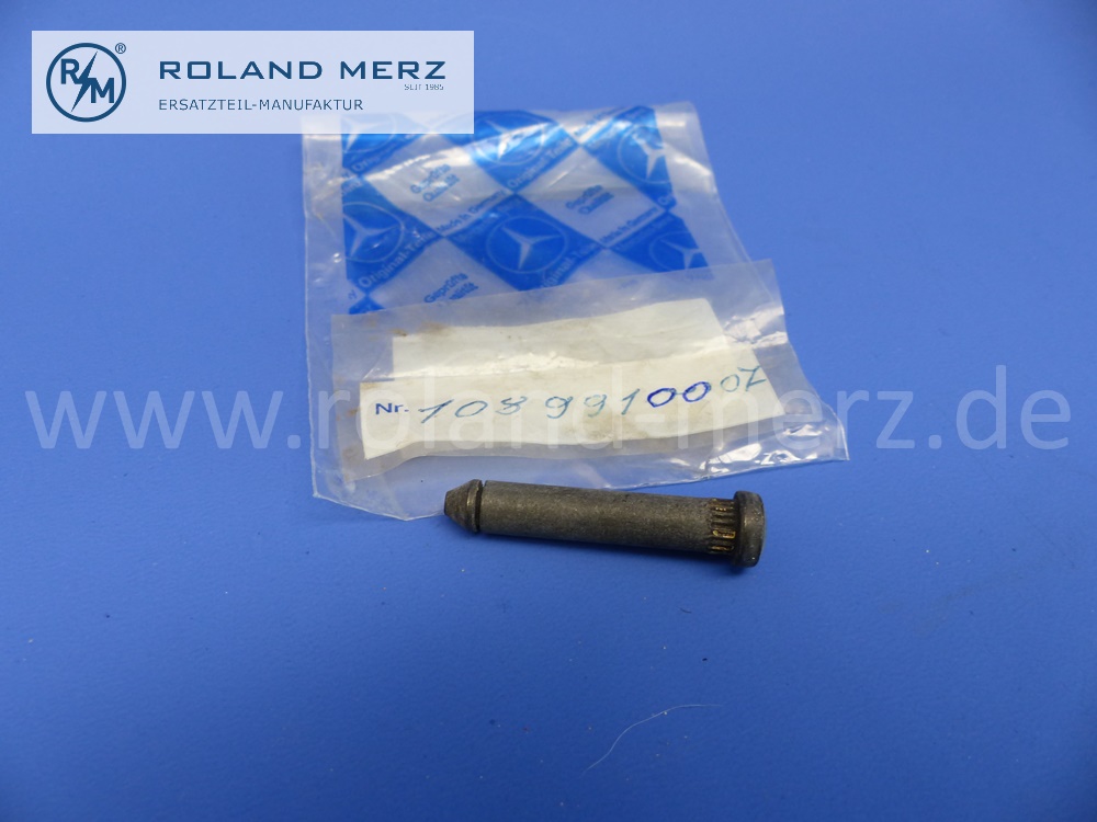 1089910007 Bolzen für Türhalter, Fahrer- und Fondtür, Mercedes W108, W109, W114, W115, W116, Original Mercedes Neuteil, NOS 