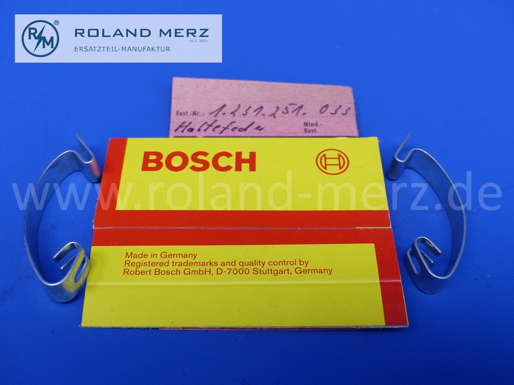 1231251033 Bosch Haltefeder für Zündverteiler, Original Bosch Neuteil, NOS 