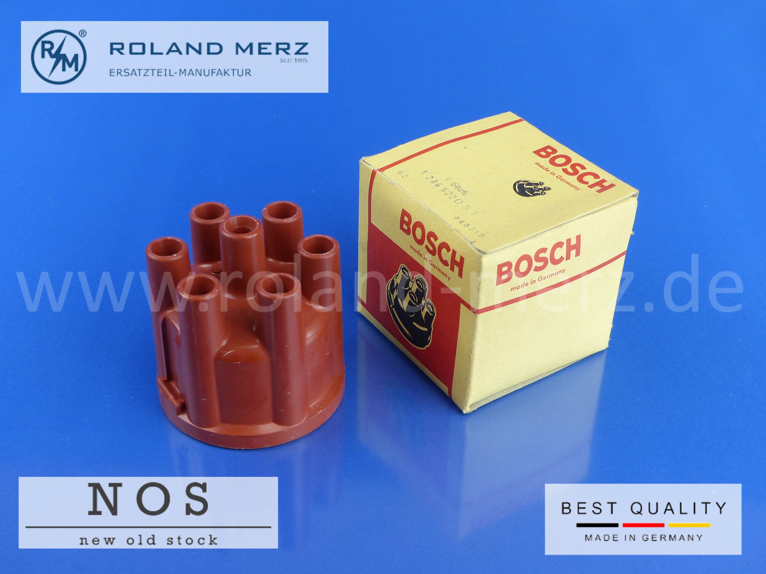 1235522051 Verteilerkappe Bosch BMW 2000, Mercedes W113 Pagode, Ponton, Porsche 911, Opel Commodore, Ford 20 M, Volvo 164