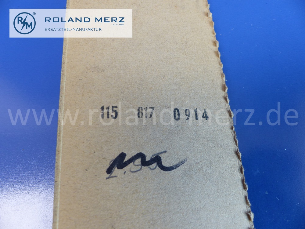1158170914 Typenzeichen, Schriftzug 200D auf Instrumententafel für Mercedes W110, W115, Heckflosse, Strich 8, Original MB-Neuteil NOS 
