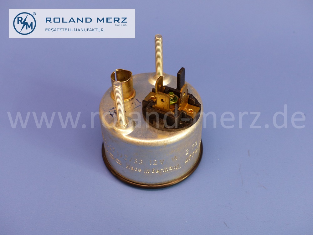 477919551E Porsche Öldruck Manometer, Öldruckmanometer, VDO für Porsche 924 2,0, 1976 – 1985, VDO Nr. 350.271/2/33, Original Porsche Neuteil, NOS, (kleine Lagerspuren)
