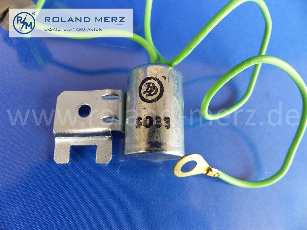 0001569001 Zündkondensator Mercedes M115, 200, 220/8, 309B, L 408 G, 319B, Neuteil NOS aus deutscher Produktion