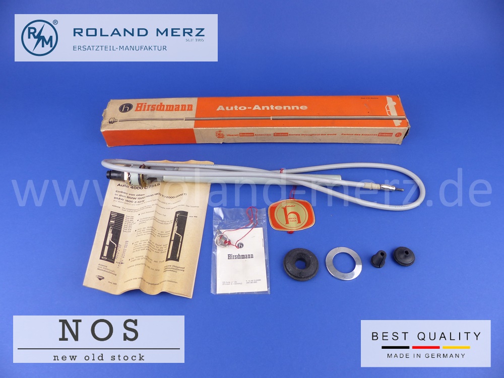 P1110129 Hirschmann Auta 4000 C 73 LS Versenkantenne für BMW 1500/1600/1800 Ti /2000/2000 Ti/1600 2-türig
