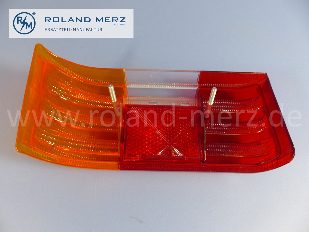 1148200966 Lichtscheibe, Lichtfenster, Lampenglas Rücklicht, links, neuere Version, Mercedes W114, W115, Strich 8, Original Mercedes Neuteil, NOS 