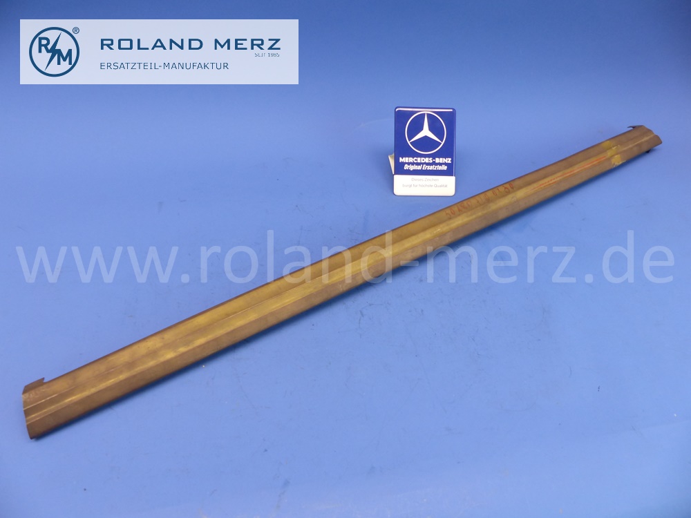 301807200230 1807200230 Zierstab rechts, Fahrertür, an Bordkante, Messing, Mercedes W128, W180, BM 030, 037, 220S, 220SE Cabriolet, Coupé, original Mercedes Neuteil, NOS 
