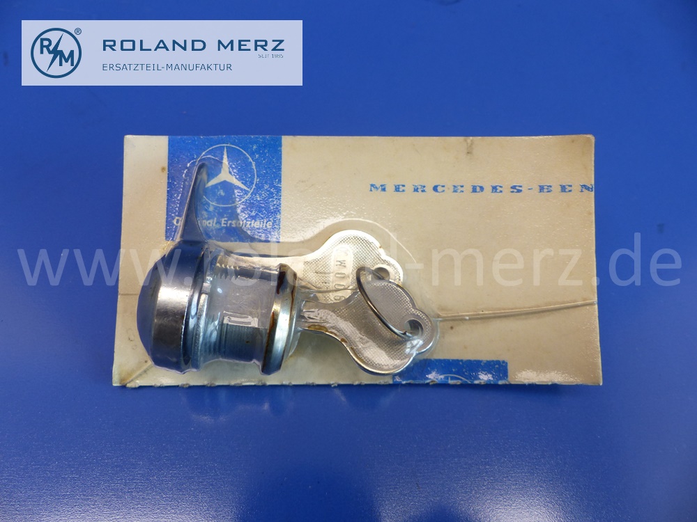 1106890001 Schloss Handschuhkasten mit 2 Schlüsseln, Mercedes W108, W110, W111, W112, W113 Pagode, Original Mercedes Neuteil, NOS