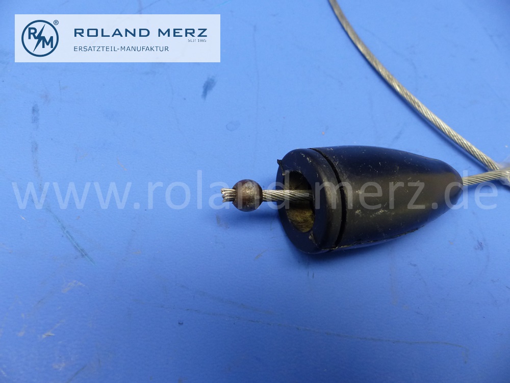 1114202185 Bremsseil, Bremsseilzug vorne, Mercedes W111, 220b, 220S, 220Seb, Länge 760mm, Original Mercedes Neuteil, NOS