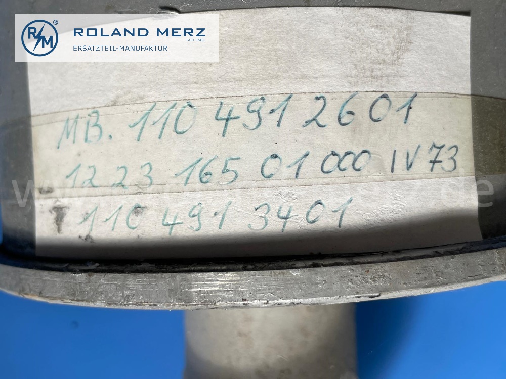 1104913401 Schalldämpfer Eberspächer, schwere Ausführung, verzinkt, Mercedes W110, 190c, 200 ab Fgst. 130 558, E. 1104912601, 2501, original Mercedes Neuteil, NOS , Lagerspuren