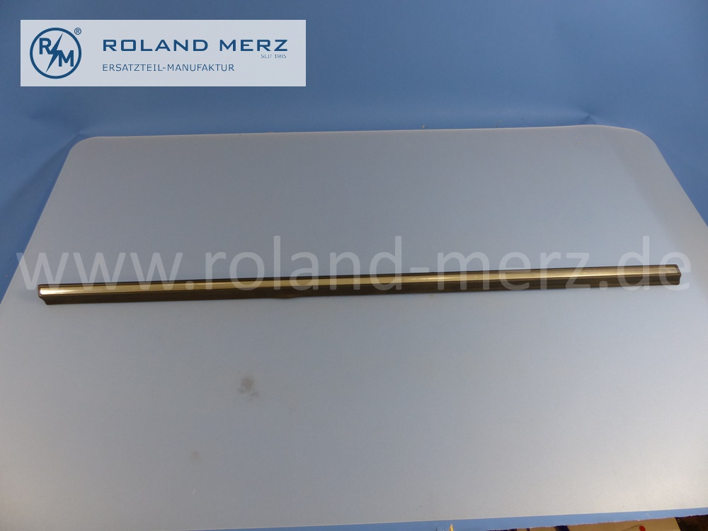 1236981180 Zierstab, Zierleiste, links, Fahrertür unten, Mercedes W123, Länge 1000 mm, Original Mercedes Neuteil, NOS - Druckstelle -