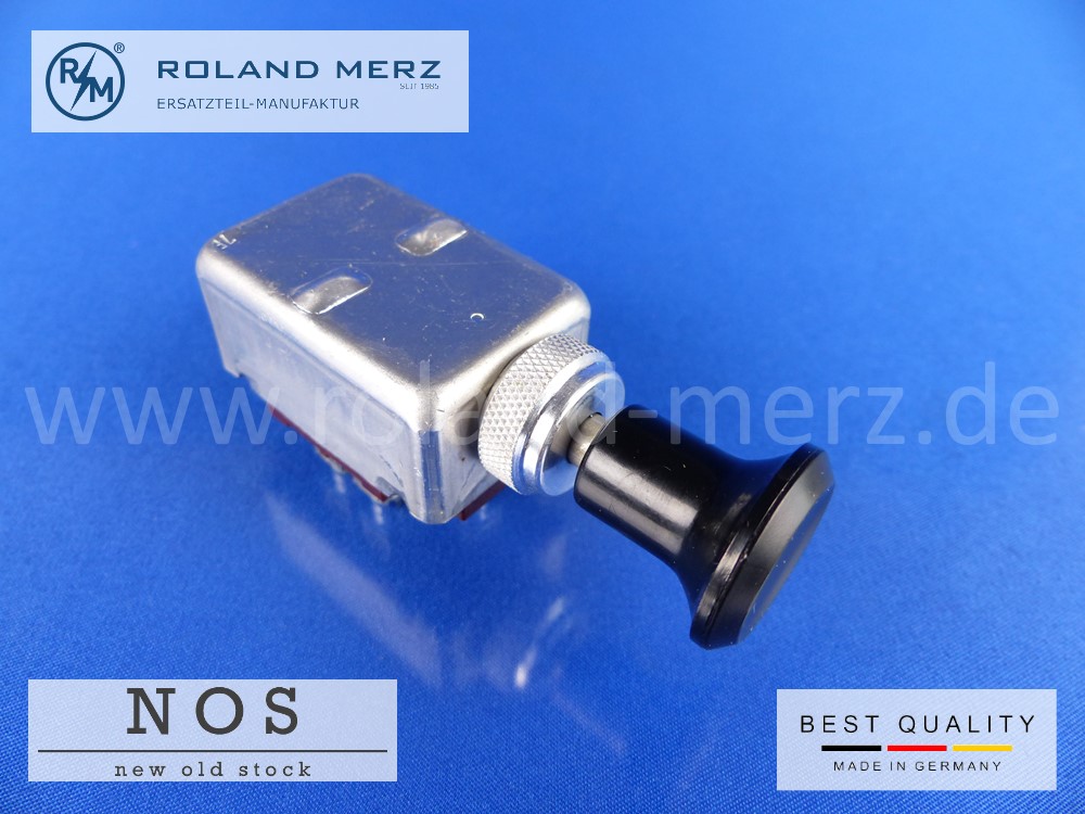 Lichtschalter 2 Schaltstellungen und Aus, max 100 W bei 6 - 24 Volt deutsche Qualitätsprodukt der Fa. Erich Jaeger 1326 