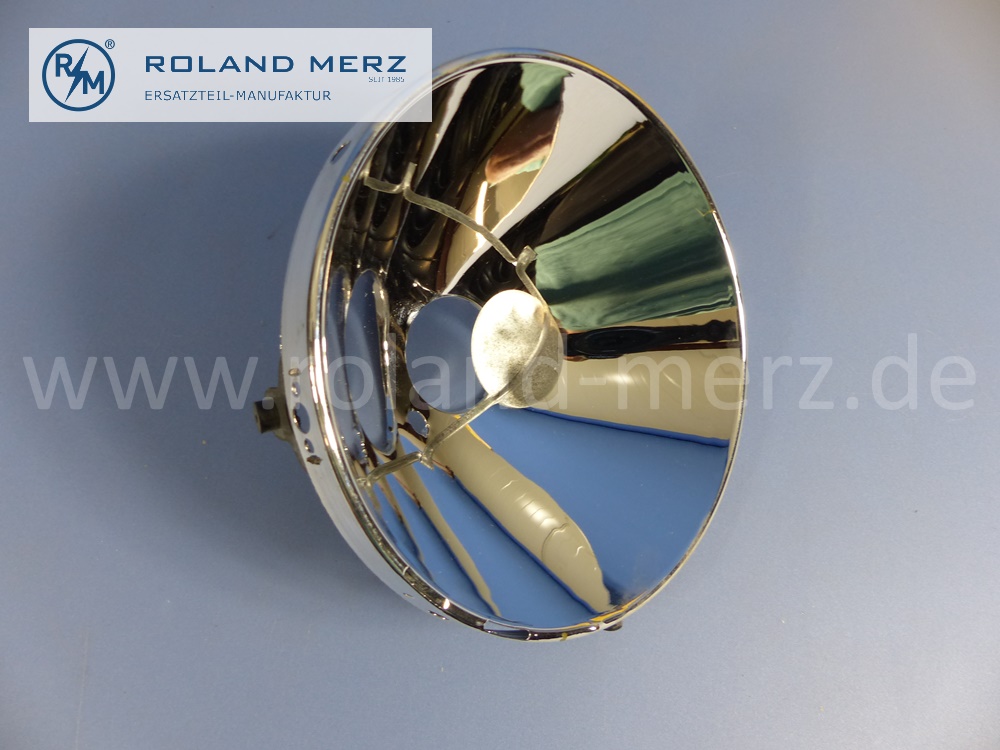 0008261881 Bosch reflector head lamp, left and right, left hand traffic, Mercedes W110 Heckflosse, original Mercedes spare-part, NOS