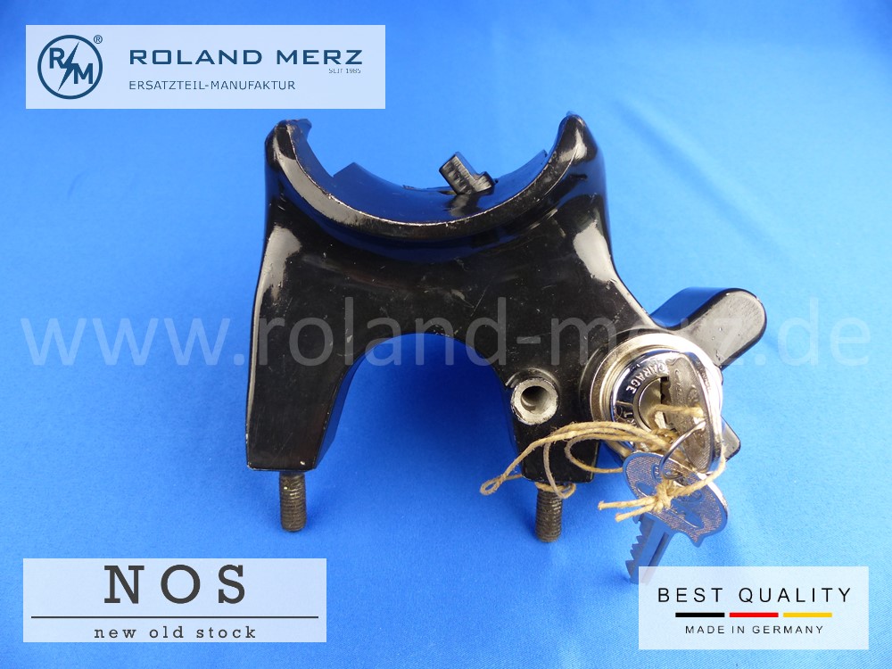 1204601037 ignition lock (steering column bracket with lock), RHD, Mercedes 120 460 10 37, MB 180a, 180b, 180c, 190, 190b, W120, W121