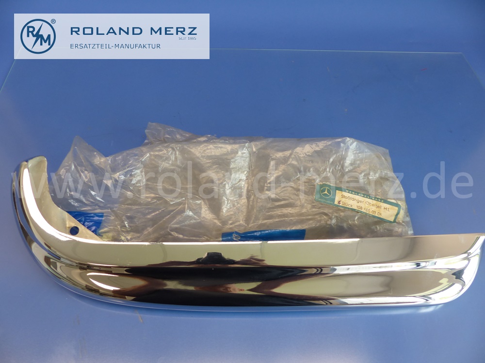 1088850305 Stoßfänger Oberteil hinten links, Mercedes W108, W109, Original Mercedes Neuteil, NOS 