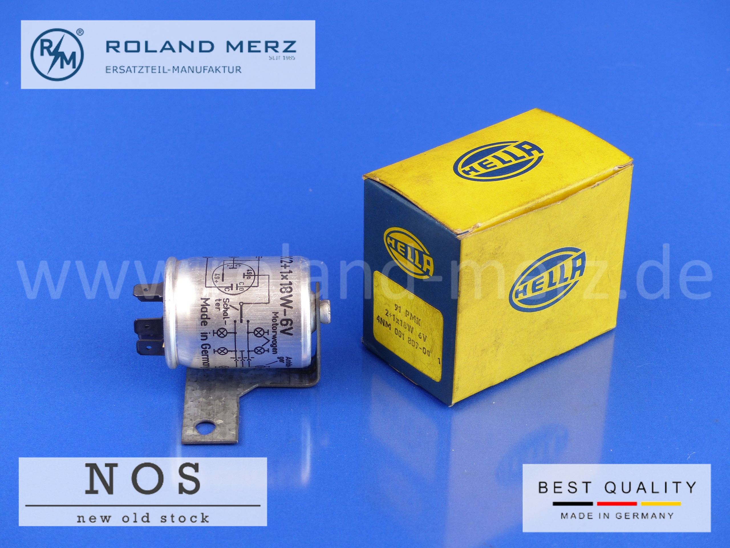 P1170712 91 PMK Blinkgeber Hella 6V 2+1x18W Anhängerbetrieb