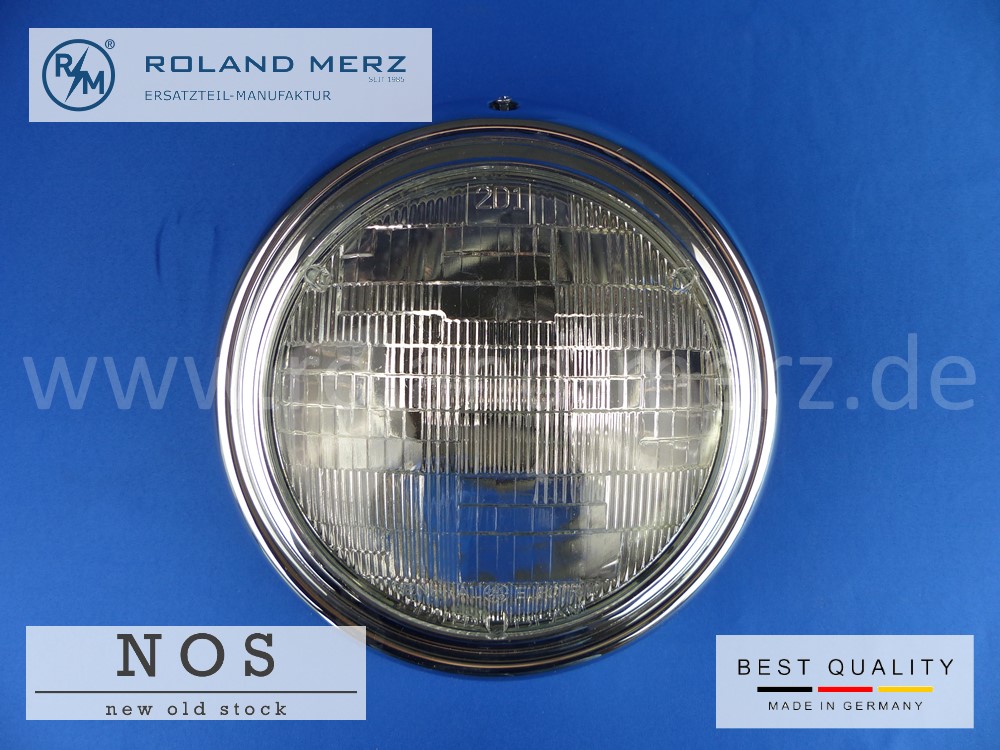 P1120230 Sealed-Beam-Scheinwerfer kompl. mit Chromring Bosch 0 302 600 011, Mercedes Vergl.-Nr. 110 820 21 61