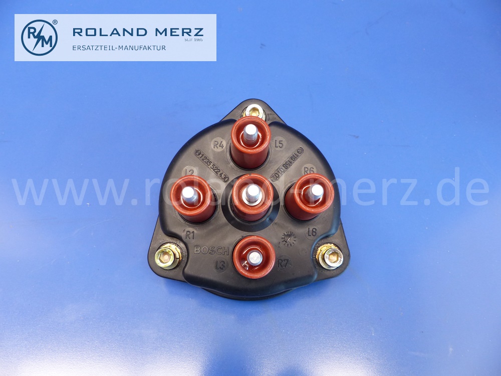 1191580102 Verteilerkappe, Zündverteilerkappe, Bosch 1235522430, Mercedes Motor M119, Original Mercedes Neuteil, NOS