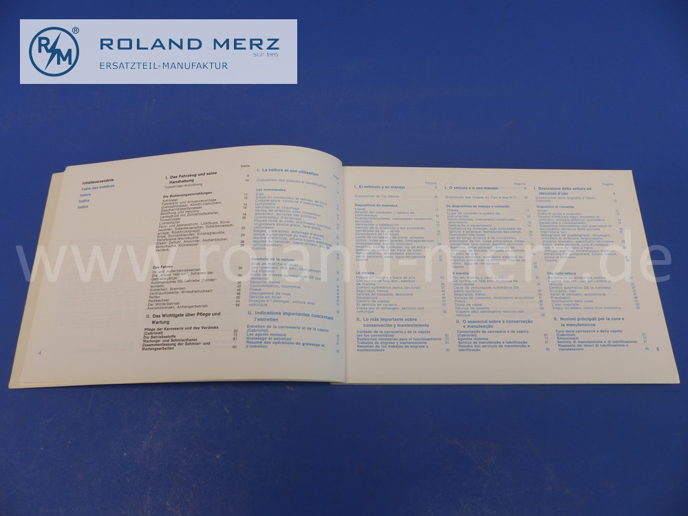 1115844796 Betriebsanleitung, Bedienungsanleitung, Mercedes W111, 250SE Cabriolet, Coupé, mehrsprachig, August 1966, 184 Seiten, Original Mercedes Neuteil, NOS 