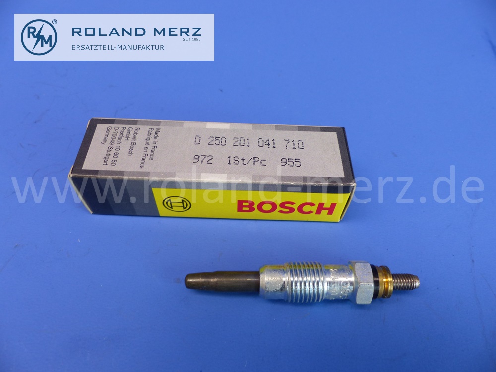0250201041 Glühkerze, Glühstiftkerze, Bosch Duratherm für Daewoo 2.3D, 2.9D, Original Bosch Neuteil, NOS 