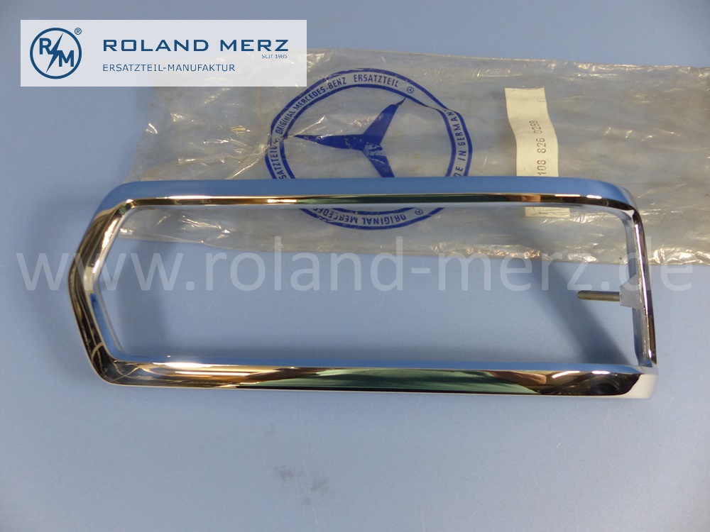  1088260259 Rahmen, Zierrahmen Rücklicht rechts, Mercedes W108, W109, Original Mercedes Neuteil, NOS 