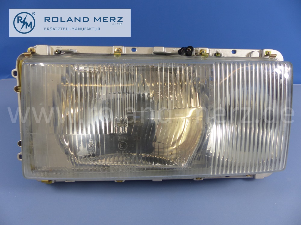 1168203761 Bosch Leuchteinheit, Scheinwerfer, links, mit Blinkleuchte, Rechtsverkehr, Mercedes W116, Original Mercedes Neuteil, NOS 
