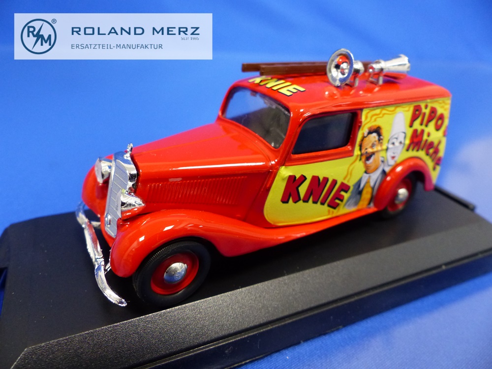 150299-03 Mercedes-Benz 170V Kastenwagen Zirkus Knie 1959 - 150299 Vitesse 1:43 Modell