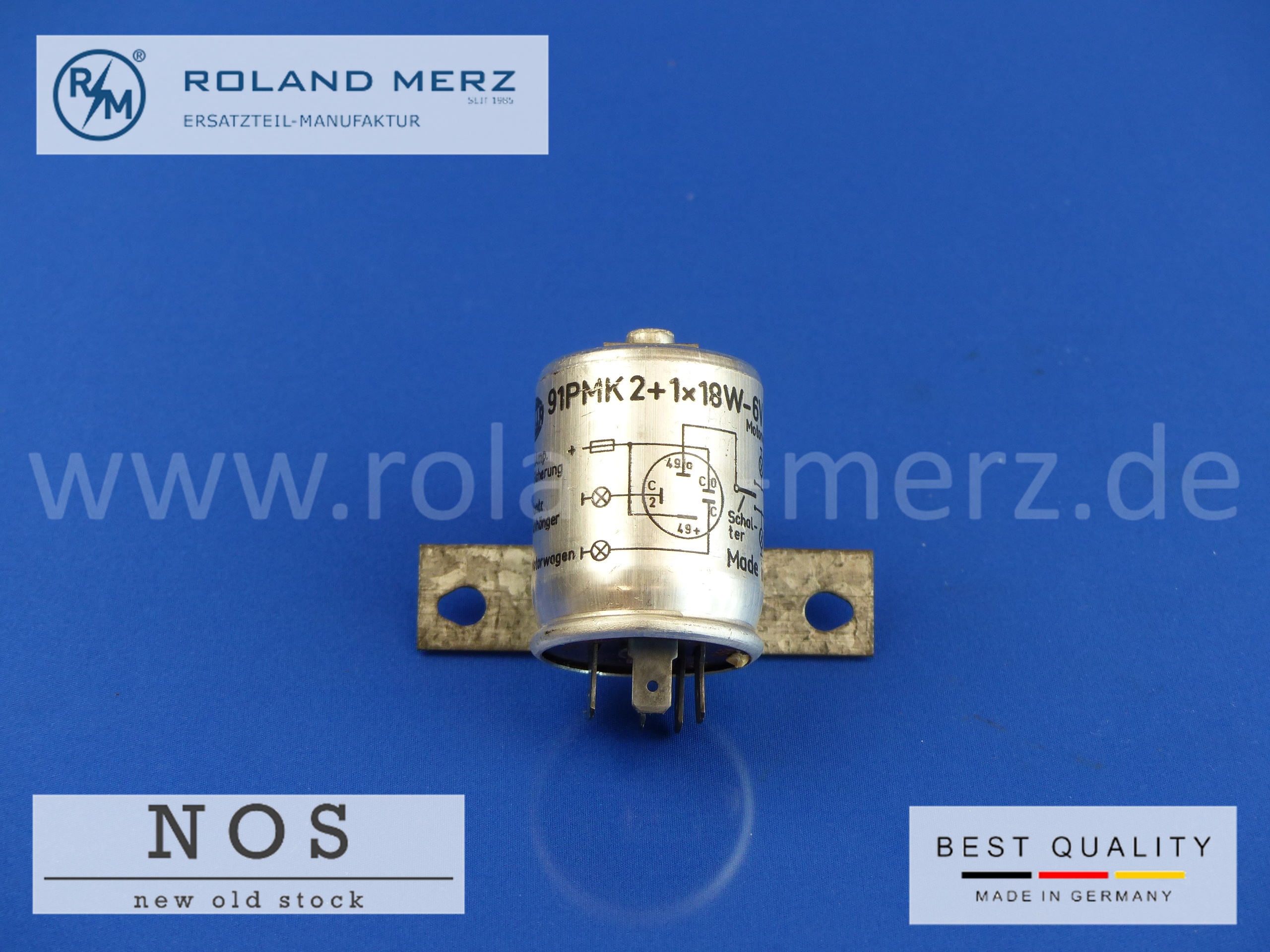P1170714 91 PMK Blinkgeber Hella 6V 2+1x18W Anhängerbetrieb
