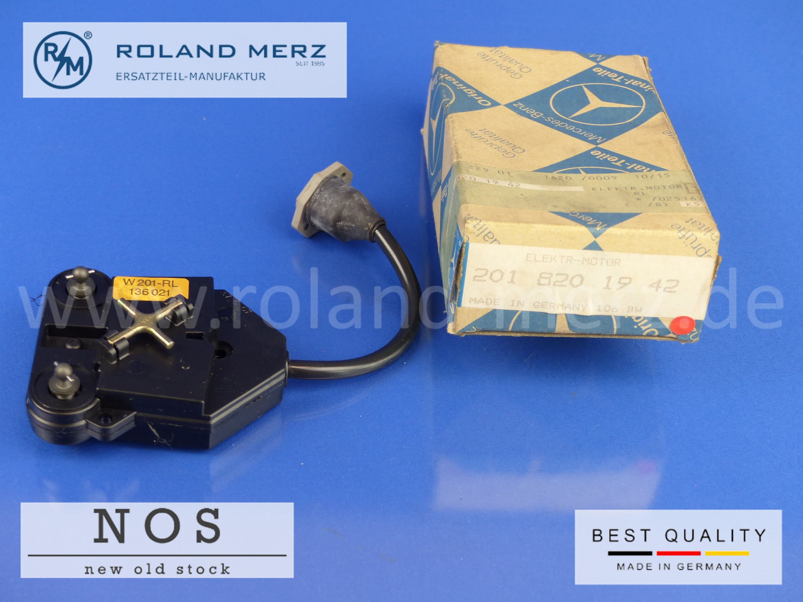 2018201942 Elektromotor Aussenspiegel links Mercedes W201