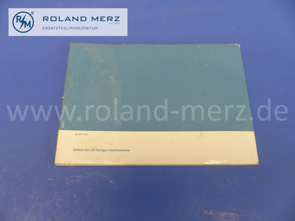 1085841896 Betriebsanleitung, Bedienungsanleitung, Mercedes W108, 250SE, deutsch, 77 Seiten, Ausgabe B, Original Mercedes Dokument, NOS - altersbedingte Abnutzungen - 