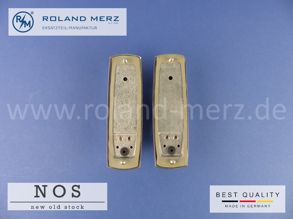 Satz Kennzeichenleuchten 108 820 03 62 & 04 62 (links und rechts) NOS Originales Hella Neuteil für Mercedes W108, W109 - 250S - 300SEL
