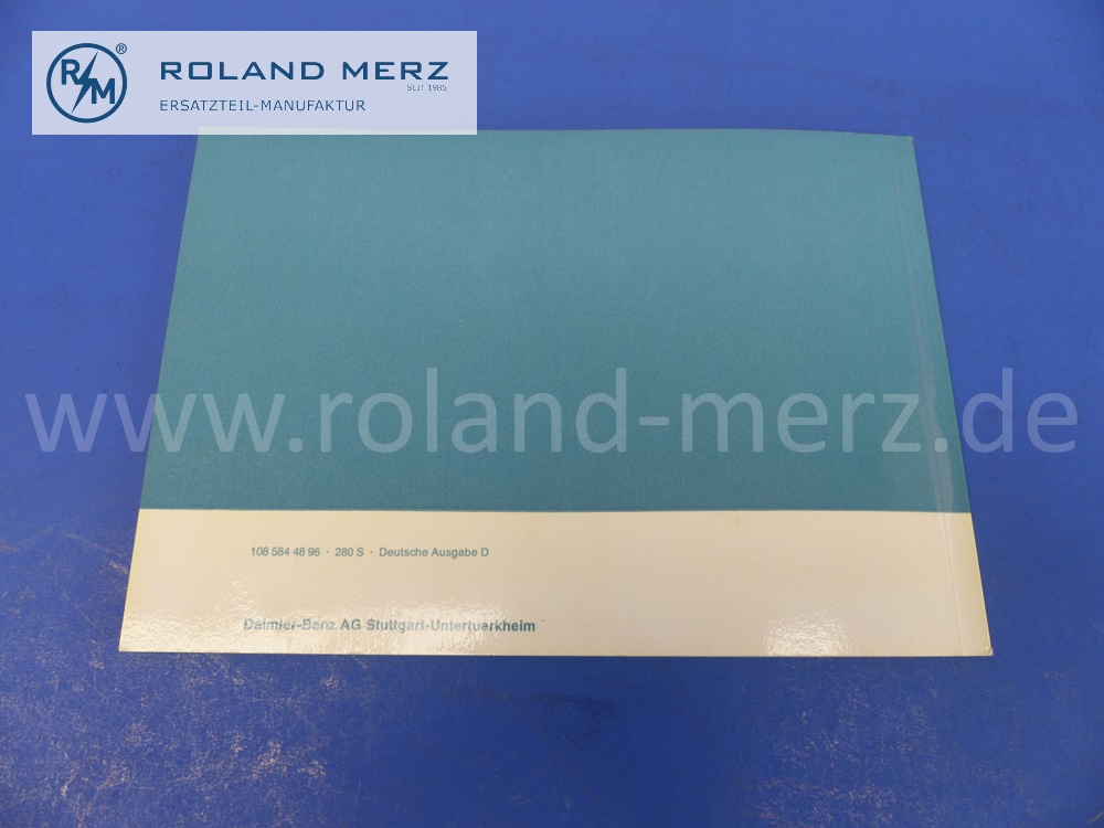 1085844896 Betriebsanleitung, Bedienungsanleitung, Mercedes W108, 280S, deutsch, Juli 1970, 68 Seiten, Ausgabe D, Original Mercedes Dokument, NOS 