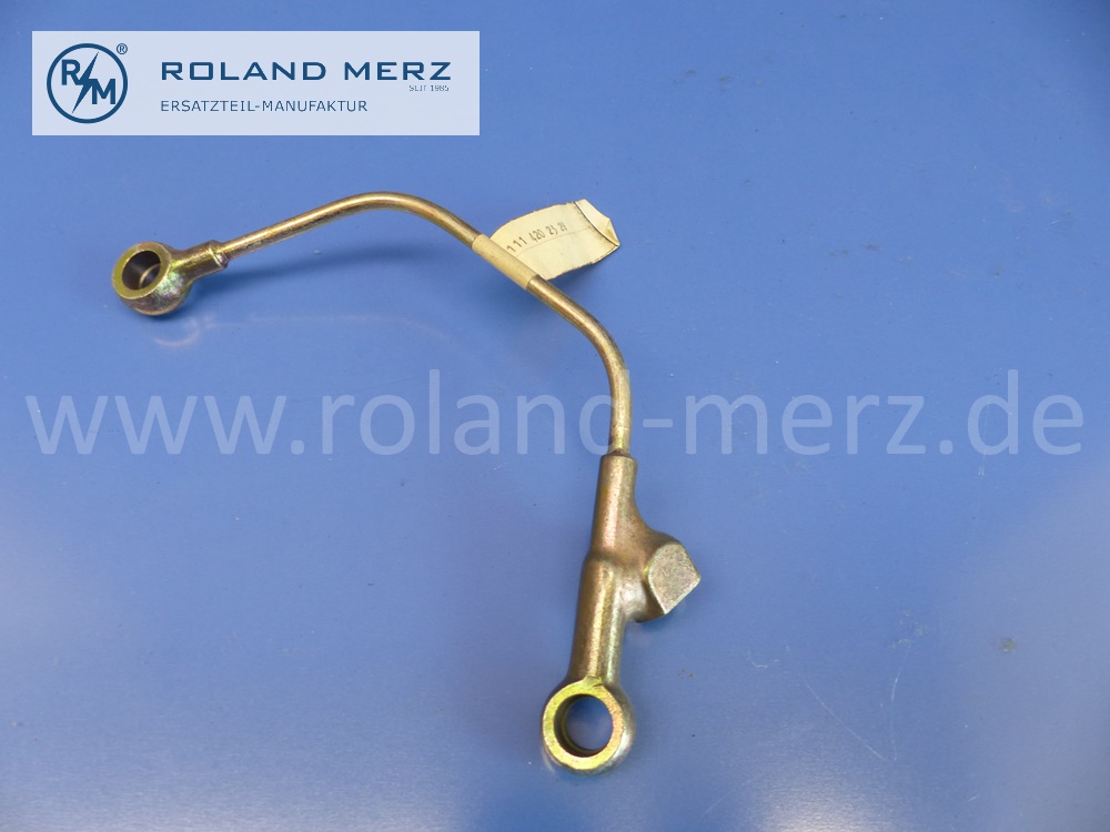 1114202328 Leitung, Bremsleitung Trommelbremse, links, Mercedes W110, W111, Heckflosse, Original Mercedes Neuteil, NOS