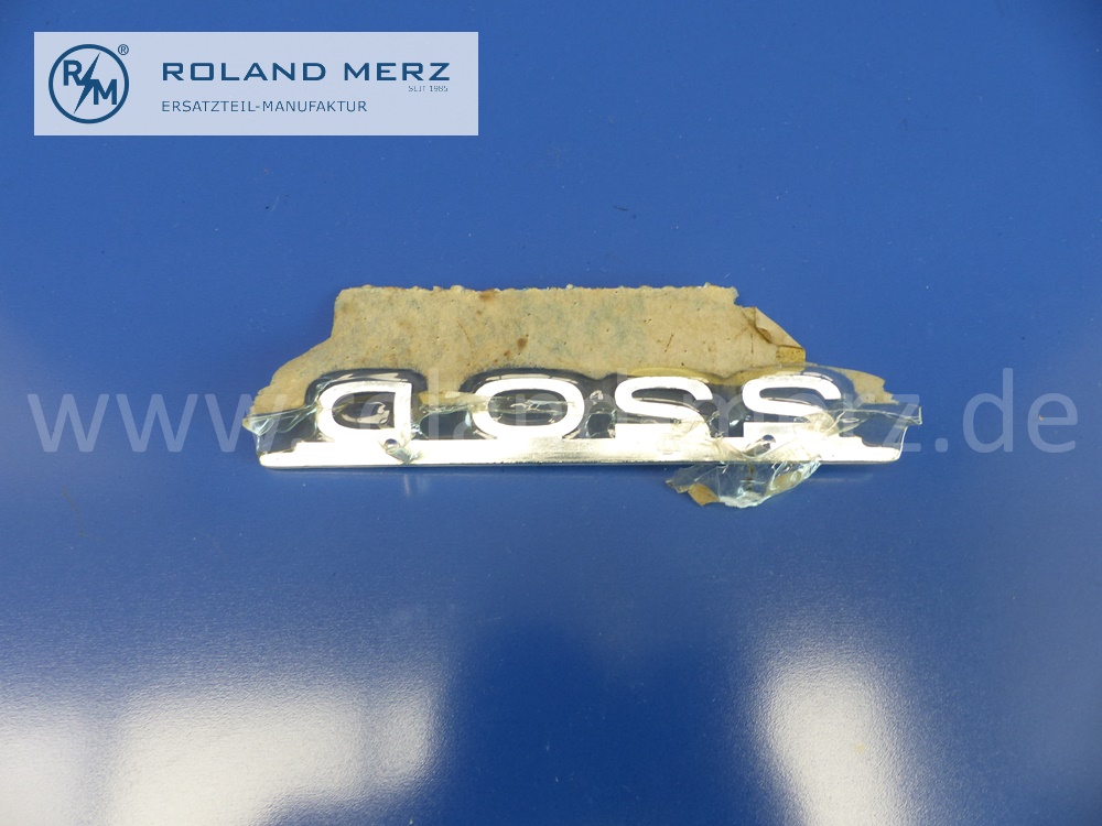1158170615 Typenzeichen, Schriftzug 220D auf Heckdeckel für Mercedes W115, Strich 8, Original MB-Neuteil NOS 