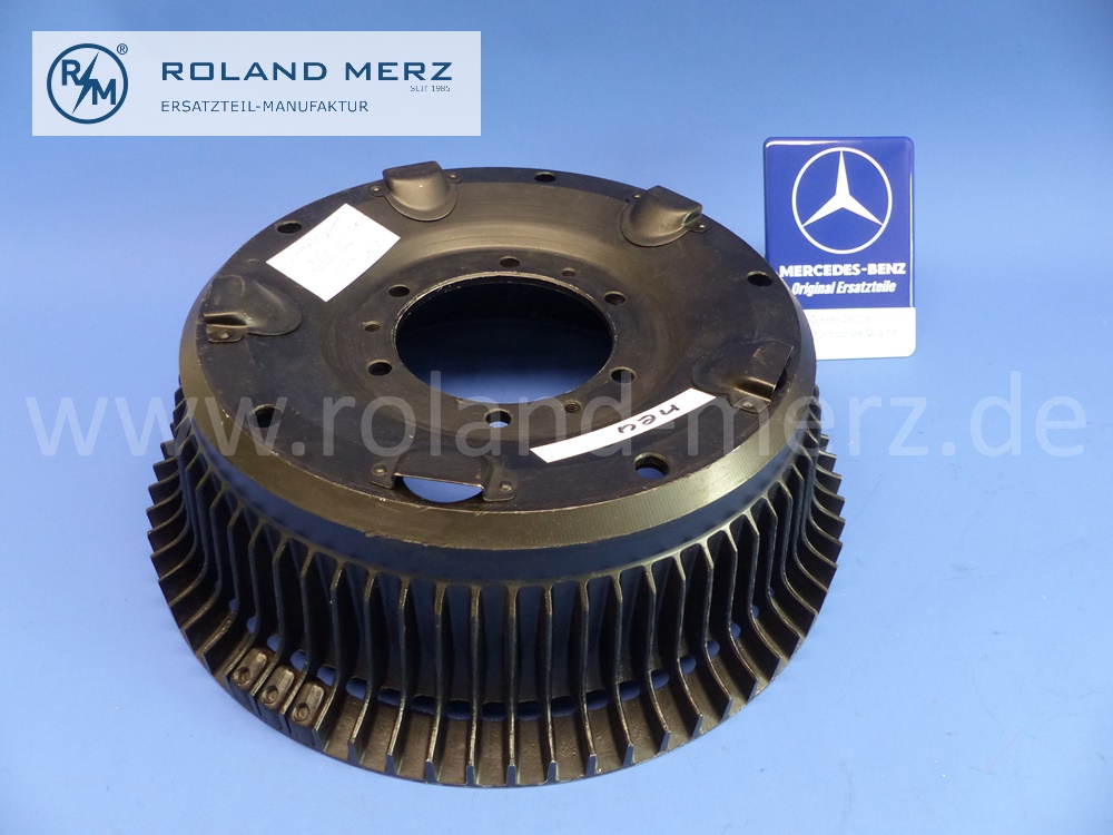 1984200605 Bremstrommel, AL-Fin mit 5 Belüftungstaschen, Mercedes 300SL W198, Roadster und Flügeltürer, original Mercedes Neuteil, NOS 