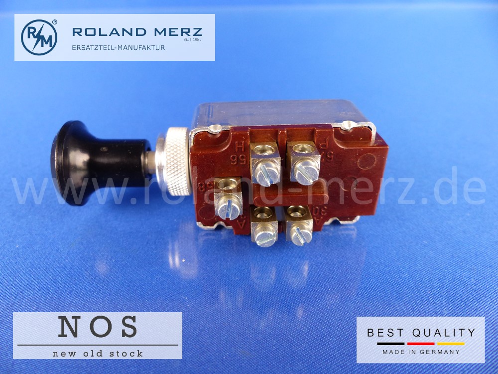 P1130839 Lichtschalter 2 Schaltstellungen und Aus, max 100 W bei 6 - 24 Volt deutsche Qualitätsprodukt der Fa. Erich Jaeger 1326