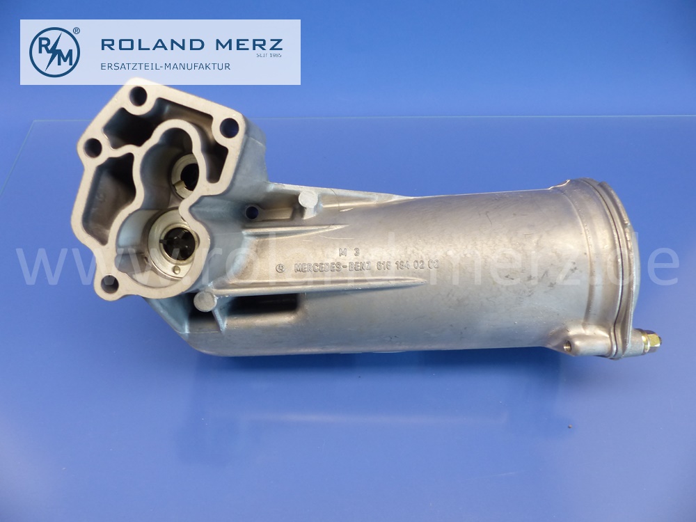 6161800210 oil filter, complete filter housing, Mercedes OM615, OM616, 240D, Mann 6740473153, original Mercedes spare-part, NOS