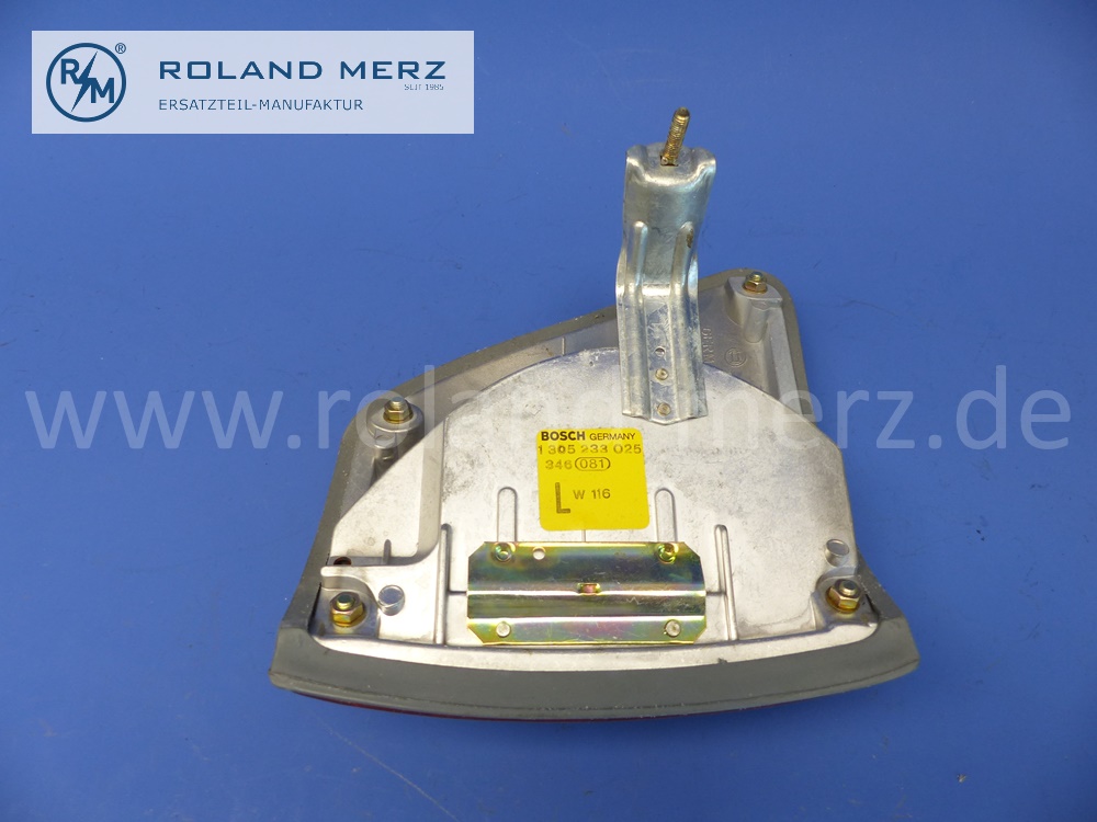 0008261957 Lichtscheibe, Blinkleuchte, Blinker, links, mit Gehäuse, Mercedes W116, Bosch 1305233025, Original Mercedes Neuteil, NOS 
